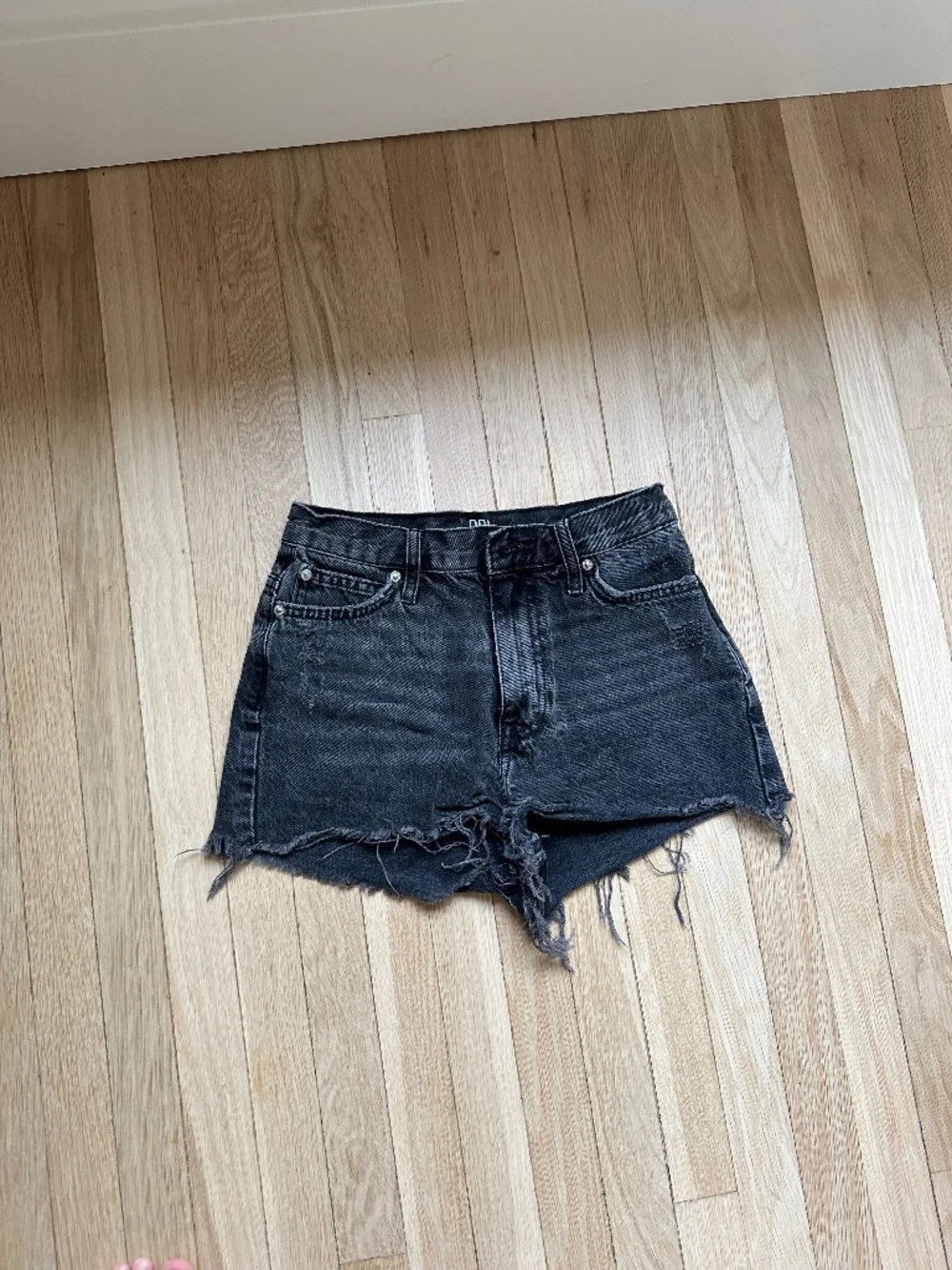 Urban Outfitters Bdg gray washed black denim shorts